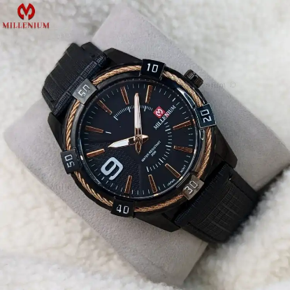 Picture of Discover Style: Dukan Online Shopping Unveils Millennium MW58014 Casual Luminous Quartz Watch for Men in Nepal - Black Edition