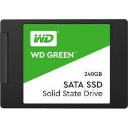 Picture of Western Digital WD 240GB Green Internal PC SSD Solid State Drive - SATA III 6 Gb/s, 2.5"/7mm, Up to 550 MB/s