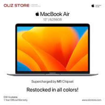 Picture of Apple MacBook Air 13-inch M1 256GB - Oliz Store: Lightweight and Powerful Computing
