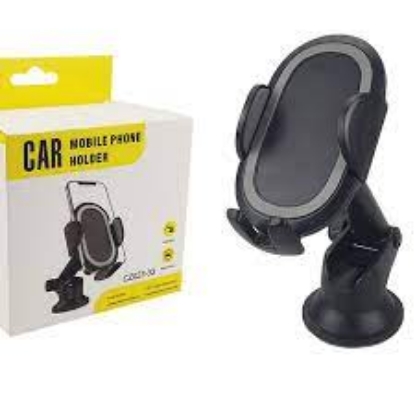 Picture of Effortless Navigation: Universal Car Phone Holder with Easy Clamp, Hands-Free Design, Dashboard, and Windshield Suction