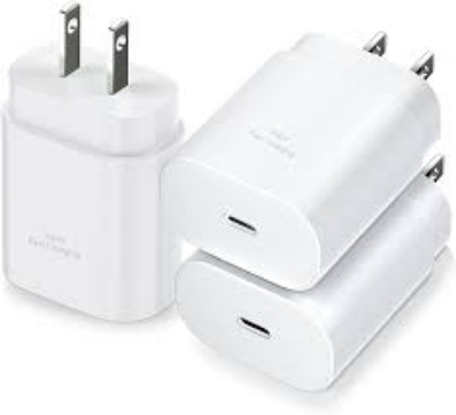 Picture of Efficient Power Solution: 25W Three Pin iPhone Charger with Power Adapter and Cable for iPhone X to 14 Pro Max