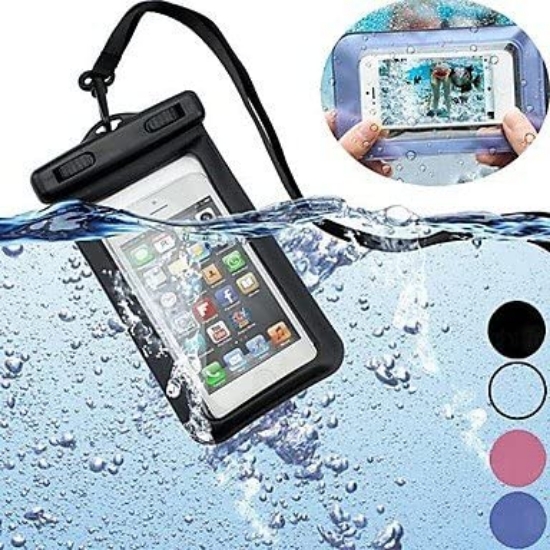 Picture of Stay Connected Anywhere: Waterproof Mobile Case with Band (Up to 5 inches), Touch-Friendly