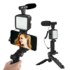 Picture of Complete Video Making Vlog Tripod Kit: AY-49 Tripod with Microphone and Light for Live Broadcasts and TikTok